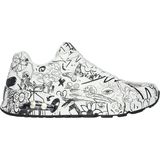 Skechers - Uno-Process Sketch - Sneakers - Wit - Synthetisch Durabuck, Air-Cooled Memory Foam, Hak 3,8 cm