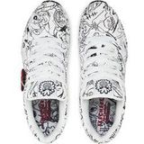 Skechers - Uno-Process Sketch - Sneakers - Wit - Synthetisch Durabuck, Air-Cooled Memory Foam, Hak 3,8 cm