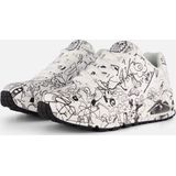 Skechers Uno Process Sketch Sneakers Laag Wit