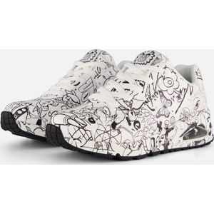 Skechers Uno Process Sketch Sneakers wit