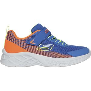 Skechers Jongens Trainers, Royal Textiel/Synthetisch/Oranje Trim, 1.5 UK, Royal Textile Synthetische Oranje Trim, 34 EU