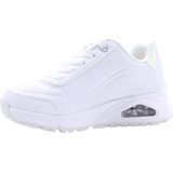 Skechers - Uno Gen1-Zip And Stride - Sneaker - Wit - Kunstleer
