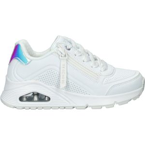 Skechers - Uno Gen1 - Sneakers - Wit - Veterschoenen - Holografische Details