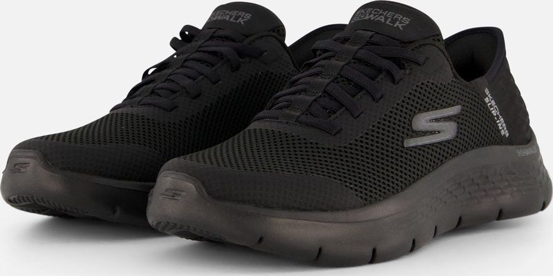 Skechers - Go Walk Flex - Dames Slip-ins - Zwart - Ultra Go Tussenzool