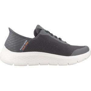 Skechers Go Walk Flex - Hands Up Heren Instappers - Grijs - Maat 41