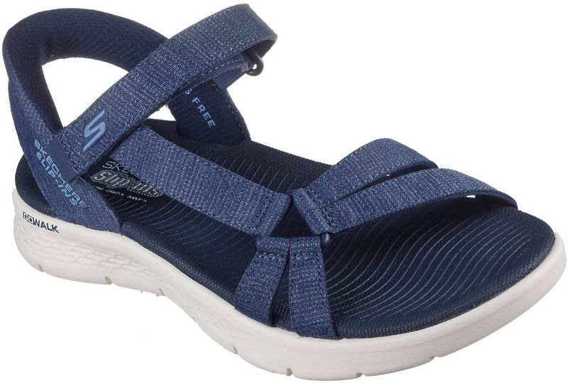 Skechers - GO WALK Flex Sandal - Blauw - Mesh - Klittenband