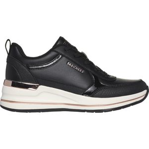 Skechers Billion 2 Fine Shine Dames Sneakers Zwart