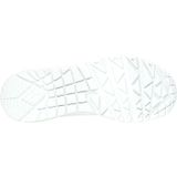 Skechers Dames UNO, witte Durabuck/Mint Suede Trim, 4 UK, Witte Durabuck Mint Suede Trim, 37 EU