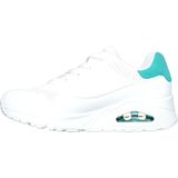 Skechers Uno - Pop Back Dames Sneakers - Wit;Mintgroen - Maat 38