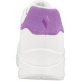 Skechers Dames Uno Pop Back, Witte Durabuck Paarse Suède Trim, 36.5 EU