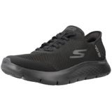 Skechers - Go Walk Flex - Instapper - Zwart - Textiel - Machine Washable