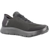Skechers - Go Walk Flex - Instapper - Zwart - Textiel - Machine Washable