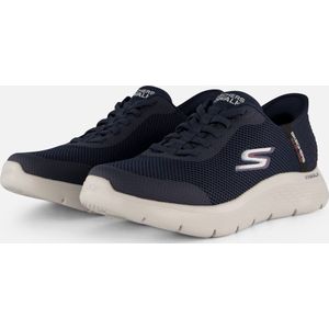 Skechers Go Walk Flex Hands Up Heren Instappers Navy