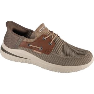 Skechers - Delson 3.0 - Instappers - Taupe - Maat 41