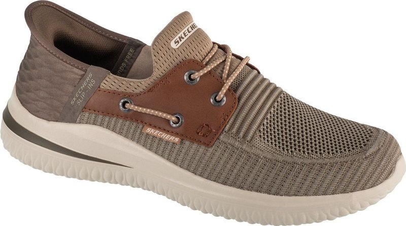Skechers - Delson 3.0 - Instappers - Taupe - Maat 41