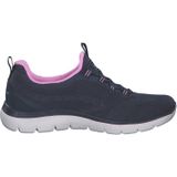 Skechers Toppen voor vrouwen Nieuwe Natuur, Marineblauw Gebreide Roze Maagdenpalm Trim, 35 EU