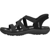 Skechers Slip-Ins Sandalen Plat - zwart