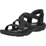 Skechers Slip-Ins Sandalen Plat - zwart