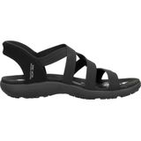 Skechers Slip-Ins Sandalen Plat - zwart