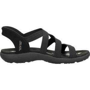 Skechers Slip-Ins Sandalen Plat - zwart