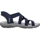 Skechers Sandale »REGGAE SLIM-STRETCH FLEX«, Flats, Trekking Sandale mit Slip-ins Funktion
