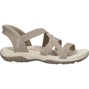 Skechers Sandale »REGGAE SLIM-STRETCH FLEX«, Flats, Trekking Sandale mit Slip-ins Funktion