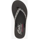 Skechers - Meditation Butterfly Garden - Teenslipper - Zwart - Synthetisch - Vegan