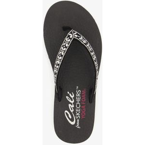 Skechers - Meditation Butterfly Garden - Teenslipper - Zwart - Synthetisch - Vegan