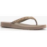 Skechers Cali Meditatie Vlindertuin voor Vrouwen - Taupe Mitobuck met Strass Trim