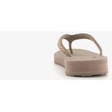 Skechers Cali Meditatie Vlindertuin voor Vrouwen - Taupe Mitobuck met Strass Trim