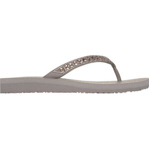 Skechers Meditation - Butterfly Garden Dames Slippers - Taupe