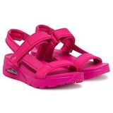 Skechers - Uno Fun Stand - Sandalen - Roze - Synthetisch Durabuck, Klittenband, Hakhoogte 3,8 cm