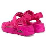 Skechers - Uno Fun Stand - Sandalen - Roze - Synthetisch Durabuck, Klittenband, Hakhoogte 3,8 cm