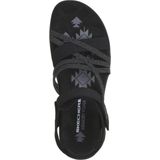 Skechers Reggae Slim - Meadow Grazer Dames Sandalen - Zwart