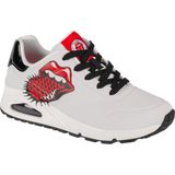 Skechers - Uno - Sneaker - Wit/Zwart - Rolling Stones Single