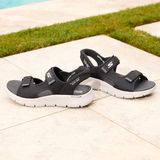 Skechers - Go Walk Flex Sandal - Sportsandaal - Zwart - Synthetisch