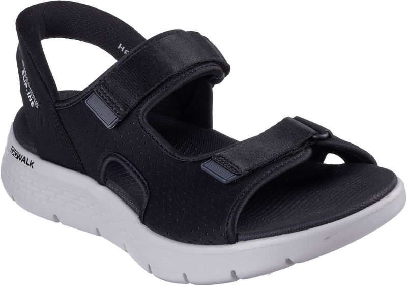 Skechers - Go Walk Flex Sandal - Sportsandaal - Zwart - Synthetisch