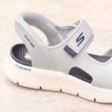 Skechers - GO WALK FLEX SANDAL-EASY ENTRY - Sandalen - Grijs/navy - Textiel/Synthetisch