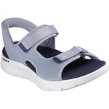Skechers - GO WALK FLEX SANDAL-EASY ENTRY - Sandalen - Grijs/navy - Textiel/Synthetisch
