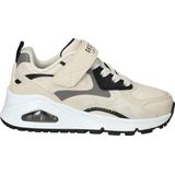 Skechers - Uno Gen1 - Sneakers - Off White - Zwart - Oranje