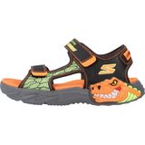 Skechers Creature Splash Sandalen Oranje,Zwart EU 28 1/2 Jongens