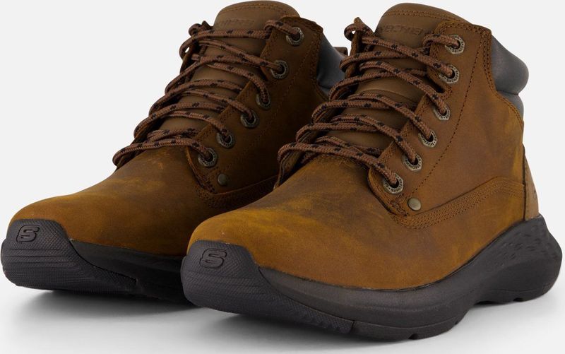 Skechers - Parson Ederic - Veterboots - Zwart - Leer