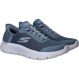 Skechers - GO WALK FLEX-GRAND ENTRY - Slip-on Sneakers - Blauw - Slipper met Slip-ins