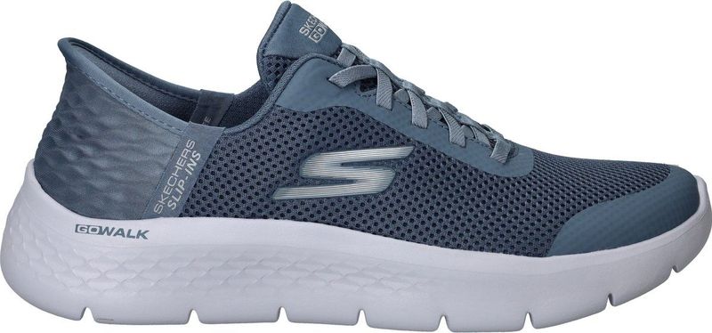 Skechers - GO WALK FLEX-GRAND ENTRY - Slip-on Sneakers - Blauw - Slipper met Slip-ins