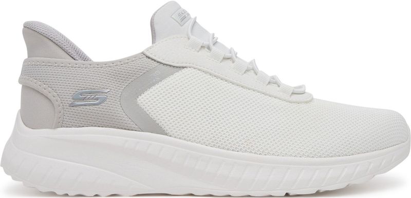 Skechers Heren Bobs Squad Chaos Tough Walk Sneaker, Off White Mesh, 39.5 EU