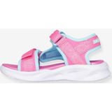 Skechers - Sola Glow - Sandalen - Roze - Textiel - Met Glinsterende Details