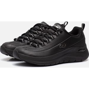 Skechers - Sneakers - Zwart - Synthetisch - Gebreide Mesh Stof
