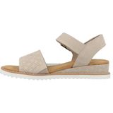 Skechers Vrouwen Bob's Desert KISS Shore Genoeg, Zwart microvezel, 37.5 EU