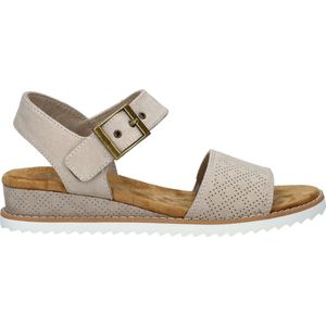 Skechers Vrouwen Bob's Desert KISS Shore Genoeg, Zwart microvezel, 37.5 EU