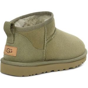 Ugg, Schoenen, Dames, Groen, 36 EU, Wol, Klassieke Ultra Mini Laarzen